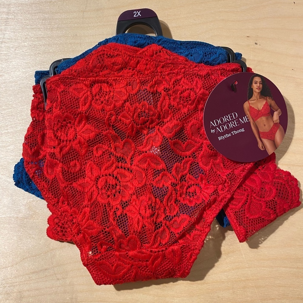 Adored by Adore Me Blythe Thong 2 Pack 2X (IY)